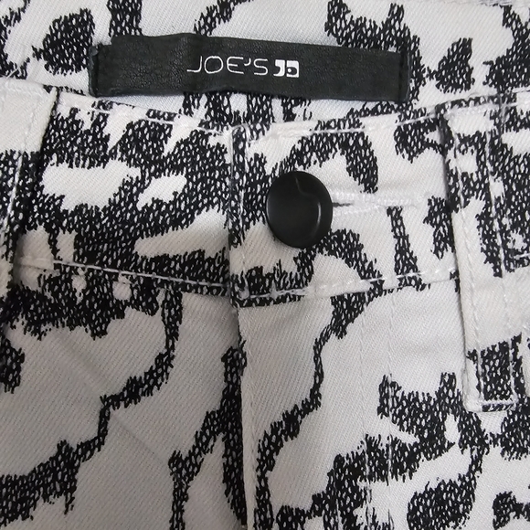 NWT ♥︎ JOE'S Jeans ♥︎ THE HIGH WATER Black & White Mid-Rise Ankle Length Pants - Picture 8 of 11